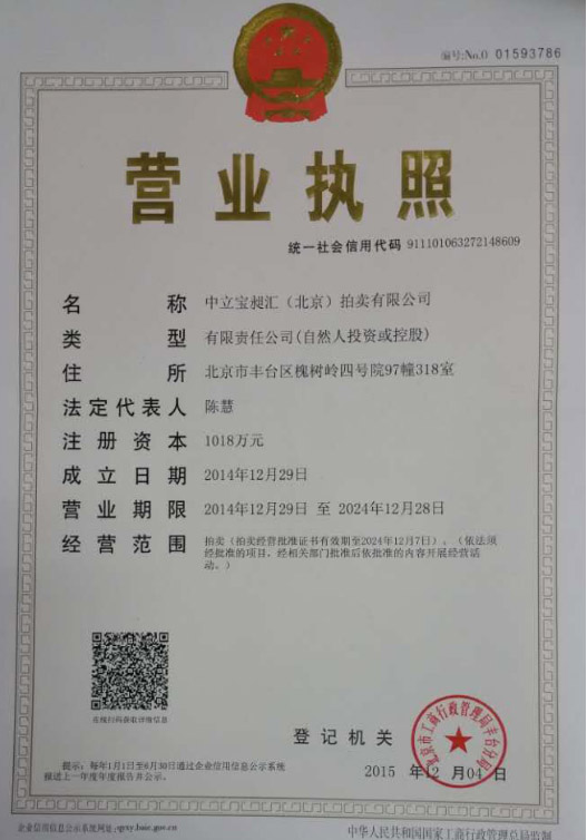 企业法人营业执照